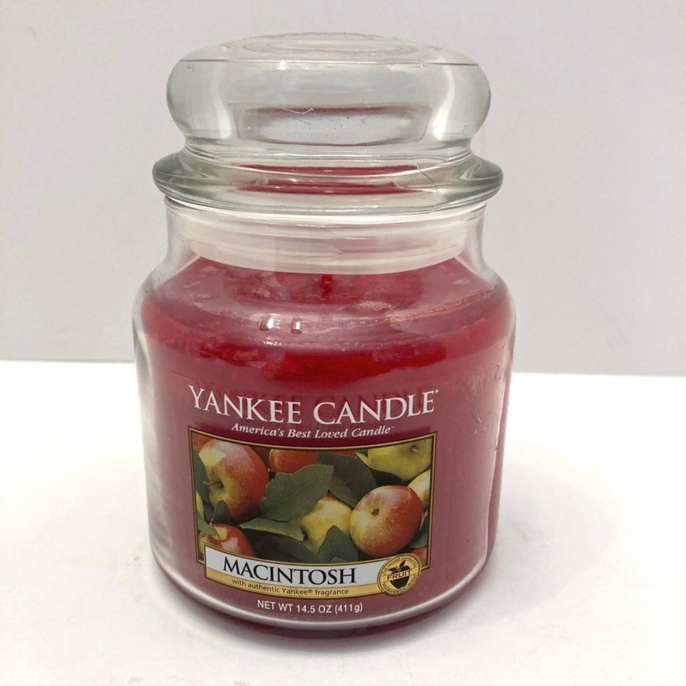 Yankee Candle MACINTOSH 14.5 oz Jar Candle Apple Single Wick NEW